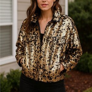 Women’s asos sparkly jacket size M